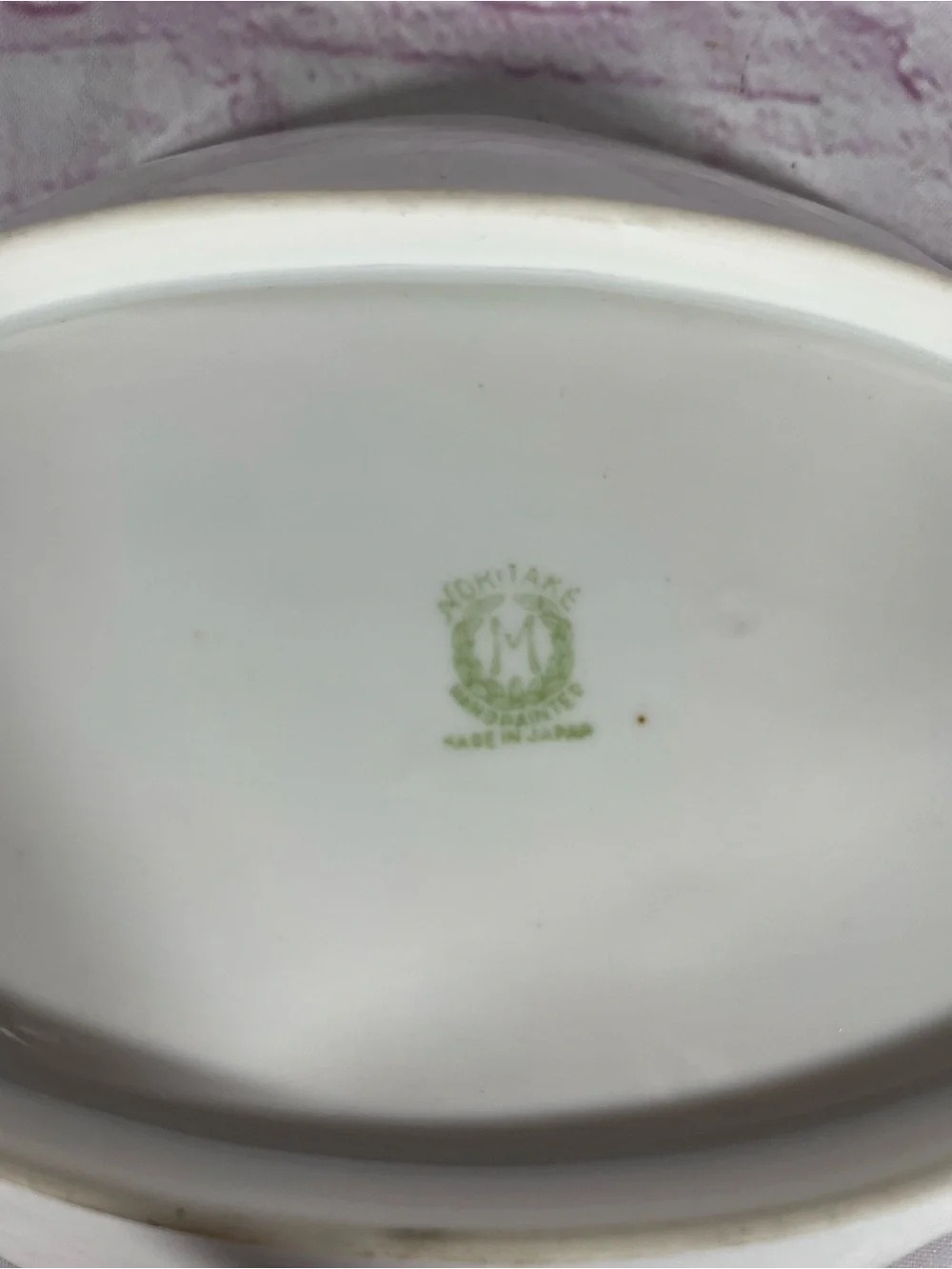 Vintage Noritake Hand Painted Sailboat On River Sunset Relish Dish Gold Trim